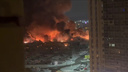 В Москве горит МЕГА, часть здания обрушилась