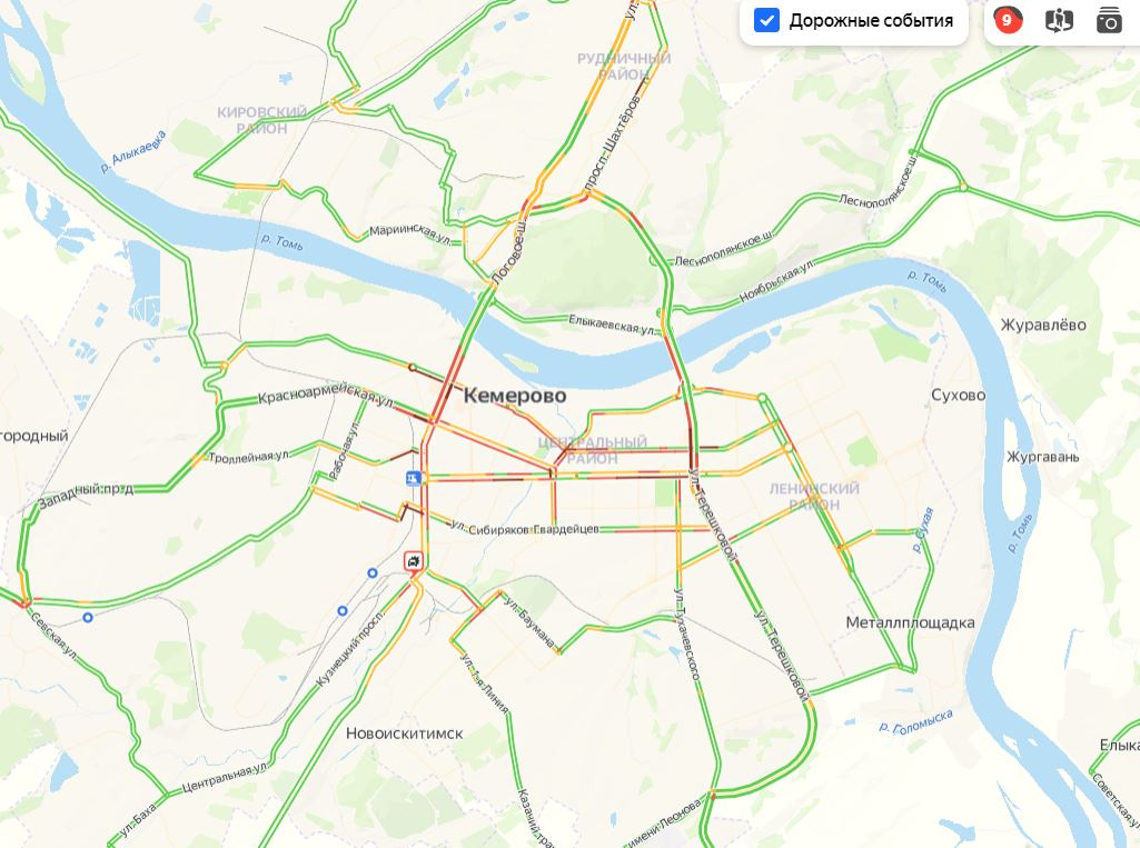 Погода на карте кемерово в реальном времени. Кемерово на карте. Карта Кемерово с улицами. Пробки Кемерово. Кемерово карта 90 годов.