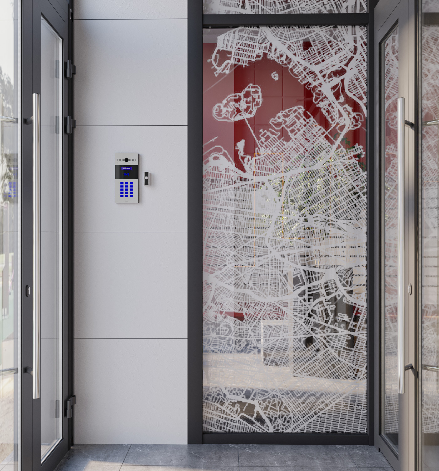 Места общего пользования в домах ЖК «Манхэттен» отличает индивидуальный дизайн