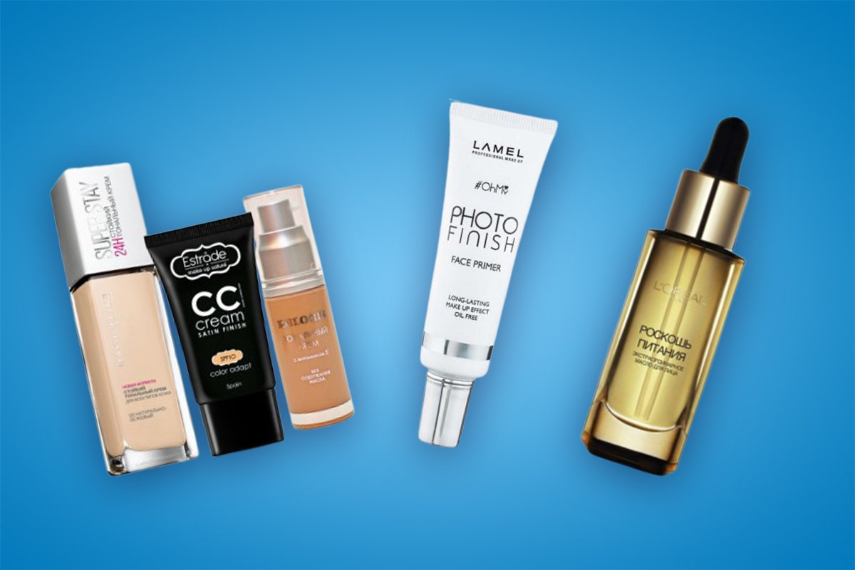 Праймер L’Oréal Paris «Роскошь питания» — 379 рублей, праймер LAMEL Photo Finish Face Primer — 200 рублей, тональный крем Divage Fluid Foundation за 330 рублей Праймер L’Oréal Paris «Роскошь питания» — 379 рублей, праймер LAMEL Photo Finish Face Primer — 200 рублей, тональный крем Divage Fluid Foundation за 330 рублей