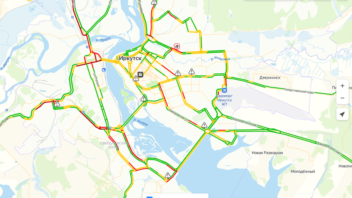 Карта пробок дзержинск