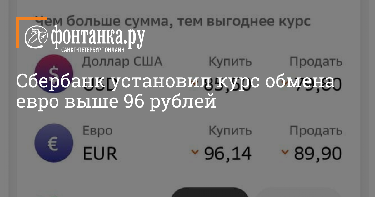 Продать евро спб по выгодному курсу сегодня