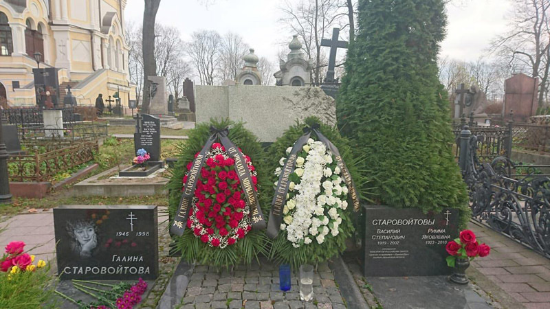 Могила Галины Старовойтовой, 20 ноября 2018 года