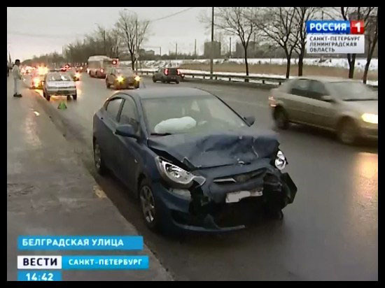 Кадр из телесюжета петербургских "Вестей"