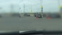 «У "японца" выбило стекла»: в Красноглинском районе Renault врезался в Datsun