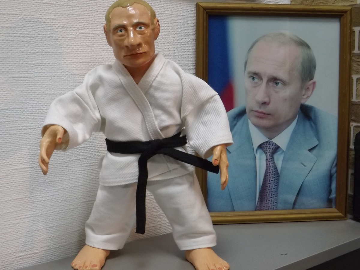 Путин картина в кимоно