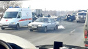 «Десятка» на боку: рядом с Новокуйбышевском столкнулись отечественная легковушка и иномарка