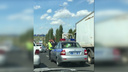 Очевидцы: на Московском шоссе сотрудники ГИБДД устроили погоню за грузовиком