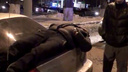 Человек на багажнике: видео с места столкновения четырех машин на Московском шоссе