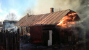 Ночной пожар в Ярославском районе тушили четыре часа