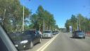 В Заволжском районе Ярославля образовалась километровая пробка