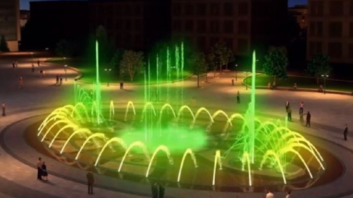 На пермской эспланаде огородили площадку для строительства нового светомузыкального фонтана