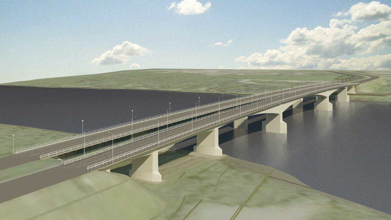 Проект моста через Волхов в Киришах