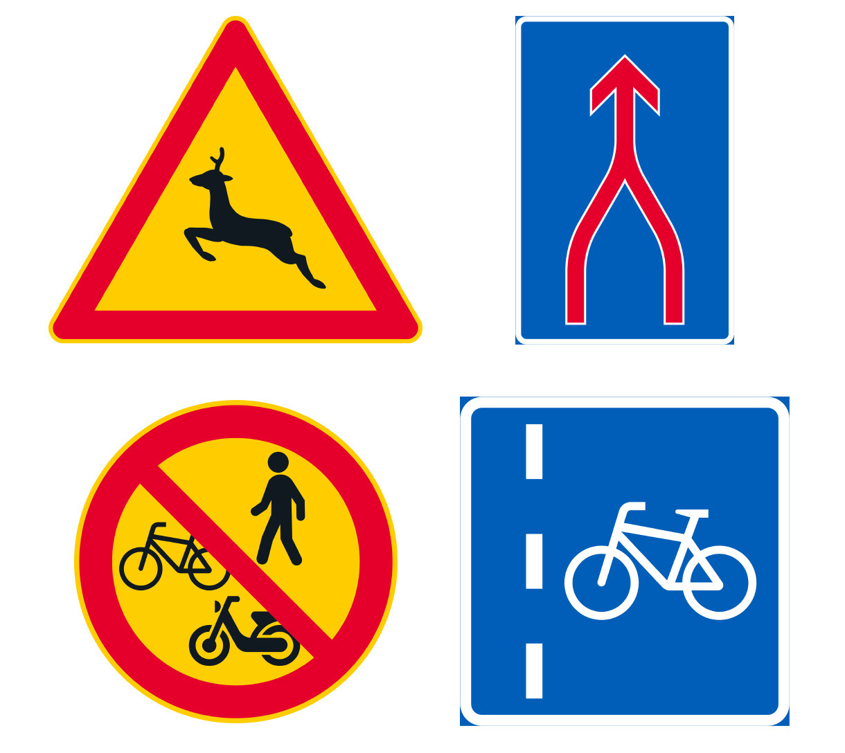 Пешеходы лишатся пола, косули попадут в треугольники. В Финляндии появятся  50 новых дорожных знаков - 20 февраля 2020 - Фонтанка.Ру