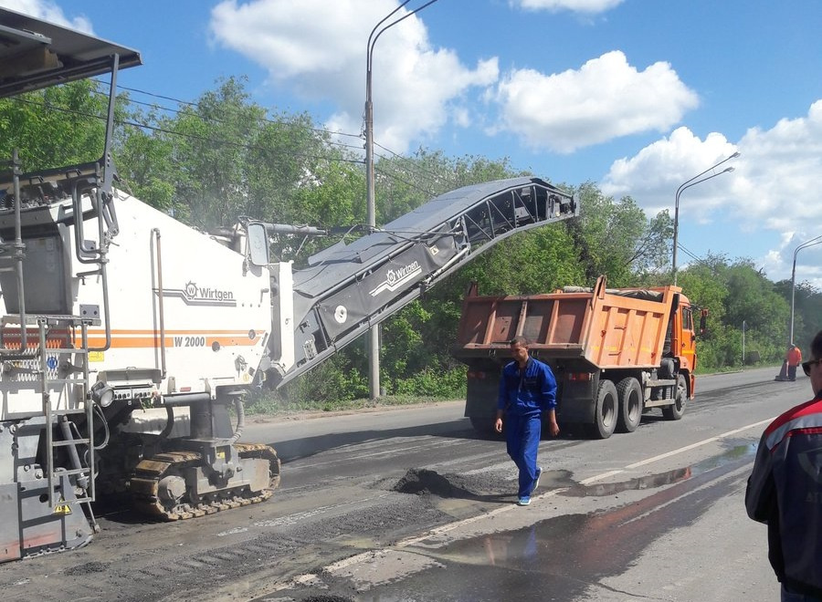 Работы на дороге стартовали сегодня Работы на дороге стартовали сегодня