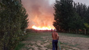 Как это было: волгоградец снял на видео страшный пожар в Средней Ахтубе