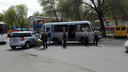 В Самаре легковушка из Казахстана влетела на перекрестке в автобус