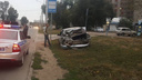Вмял багажник в салон: на улице Фадеева УАЗ протаранил Hyundai