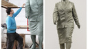 Самарский скульптор изготовил памятник деловой женщине советских времен