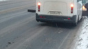 В центре Архангельска у автобуса на ходу отвалилось колесо