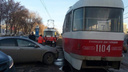 В Самаре невнимательный водитель парализовал движение трамваев на улице Ново-Вокзальной