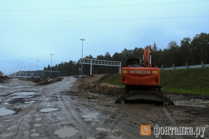 Заезд на ЗСД в районе Белоострова