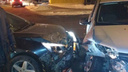 «Спасли подушки безопасности»: две иномарки столкнулись на Новокуйбышевском шоссе