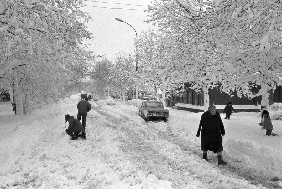 Зима в Свердловске. 1980-е годы