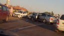 Массовое ДТП на Хрящёвском шоссе: столкнулись пять машин