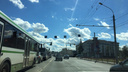Московский проспект встал в пробку из-за выключенного светофора
