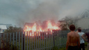 Крупный пожар в Самаре: горела срубовая баня площадью 200 квадратных метров