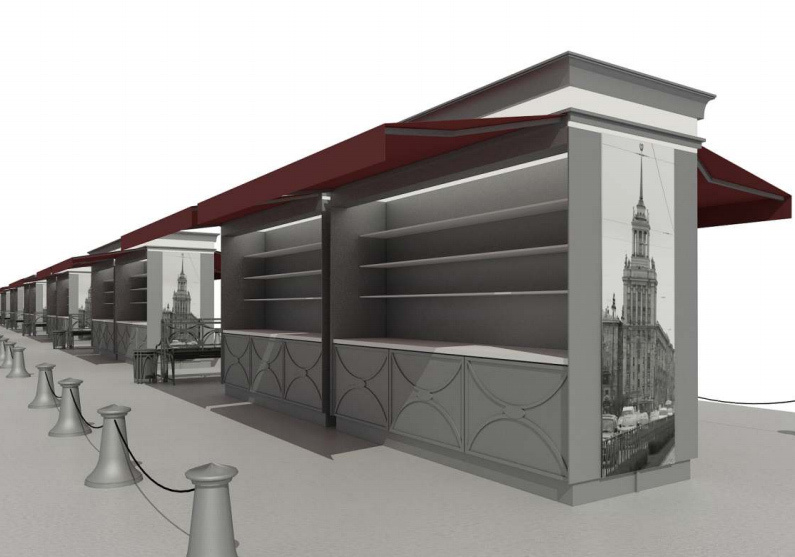 Проект установки торговых конструкций на Дворцовой площади