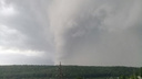Жительница Жигулевска сняла на фото торнадо