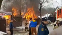 В Ростове рядом с Ботаническим садом вспыхнул пожар