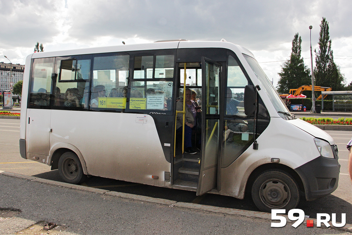 Днем 20 июля микроавтобусы работают на маршруте №161