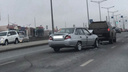 Очередные «догонялки»: в Самаре столкнулись Daewoo Nexia и Mitsubishi
