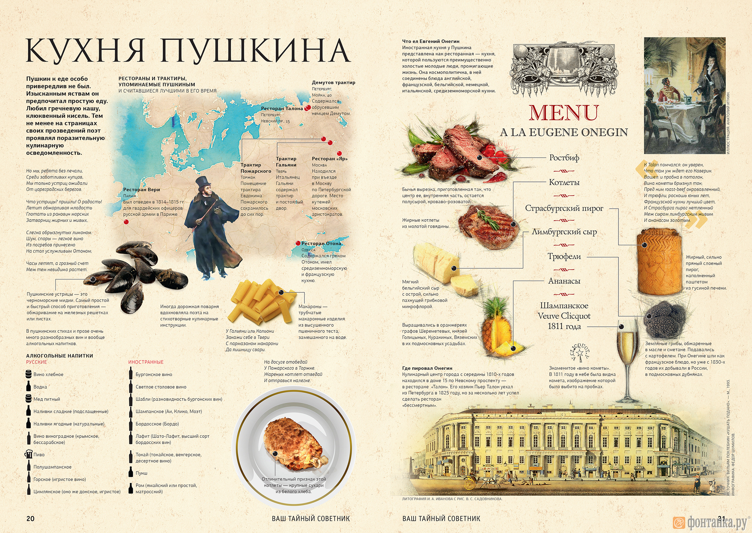 меню ресторана пушкин в москве
