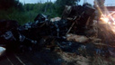 На М-5 в районе Жигулёвской ГЭС фура вспыхнула после ДТП с двумя грузовиками