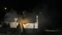 В Ярославском районе ночью сгорел дом