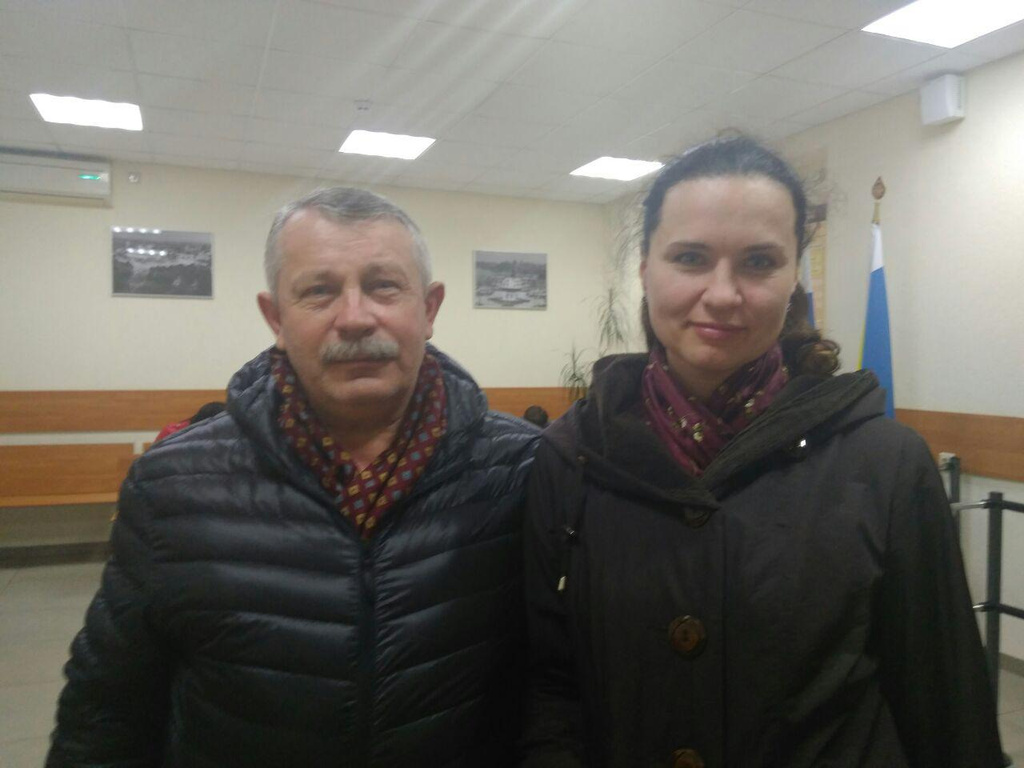 Сергей Ребров вместе с Ольгой Курочка в суде