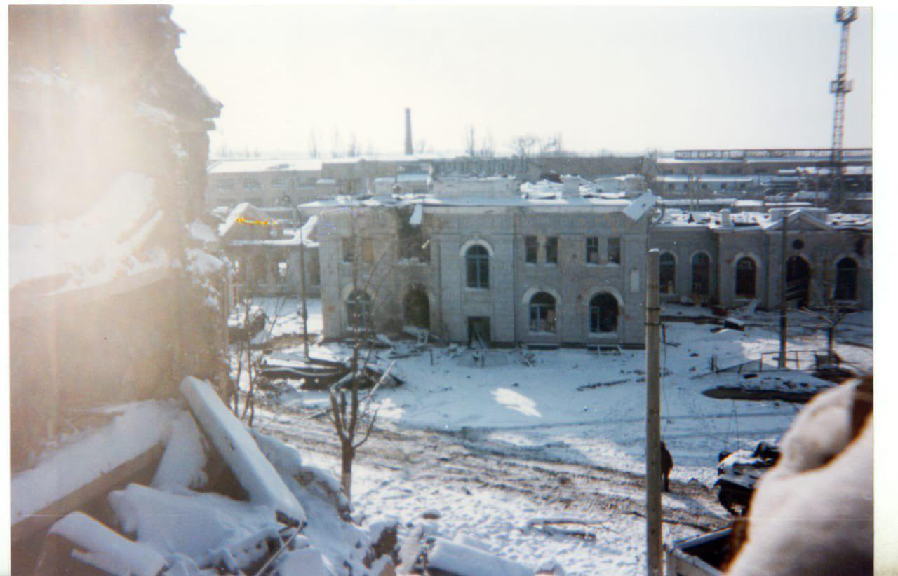 Район железнодорожного вокзала, Грозный, 1995 год
