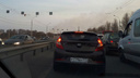 Из-за крупного пожара Московский проспект встал в огромную пробку