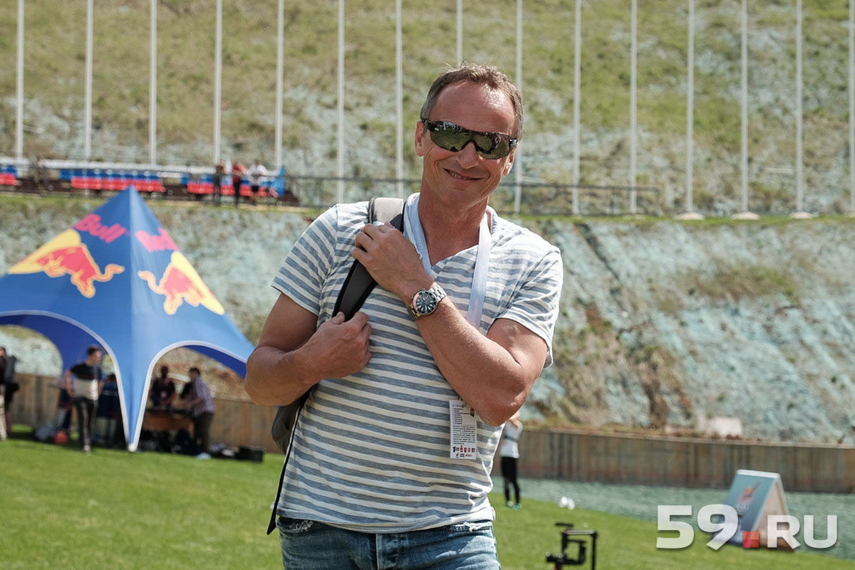 Придумавший RedBull 400 Андреас Бергер посетил соревнования в Чайковском Придумавший RedBull 400 Андреас Бергер посетил соревнования в Чайковском
