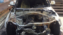 В Самаре на улице Садовой машина выгорела дотла