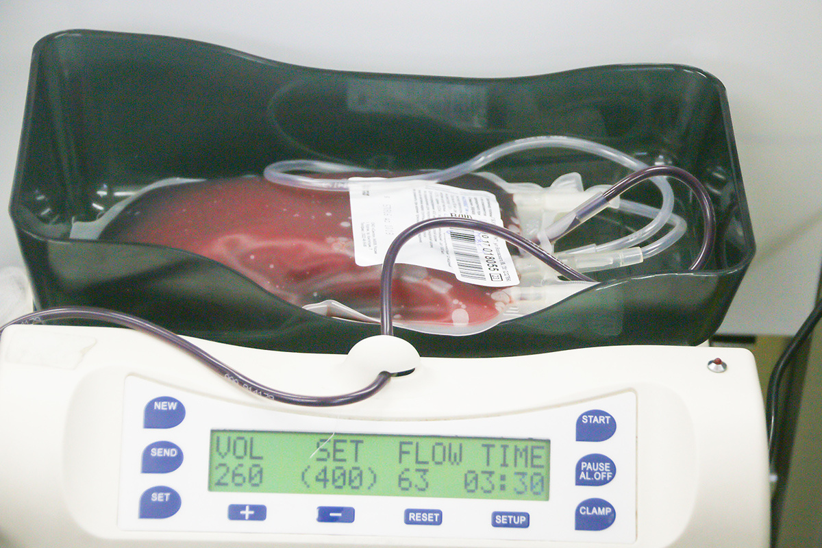 Донорскую кровь разделят на компоненты и отправят в больницы региона