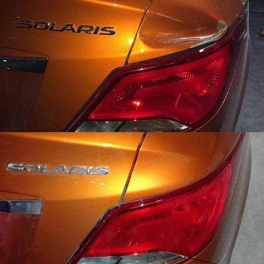 Восстановление геометрии и локальная покраска крыла на Hyundai Solaris.
Восстановление геометрии и локальная покраска крыла на Hyundai Solaris.