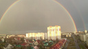 В небе над Ярославлем показалась огромная двойная радуга