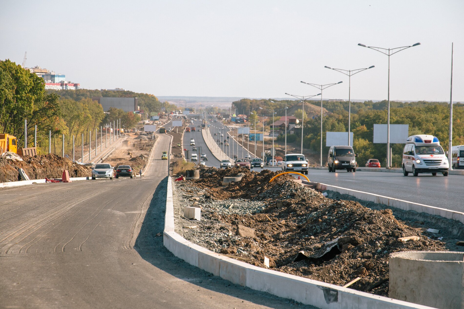 Московское шоссе преображается на глазах Московское шоссе преображается на глазах