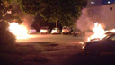 В Самаре на проспекте Кирова сгорели четыре машины
