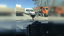 На Ракитовском шоссе дорогу не поделили фургон и КАМАЗ